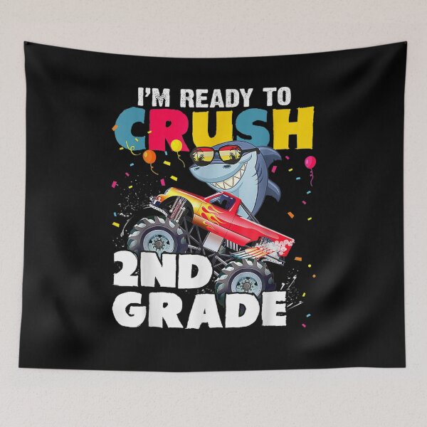 Item preview, Funny First Day Of School Ready To Crush 2nd Grade Kids Love  designed and sold by vergiebee.