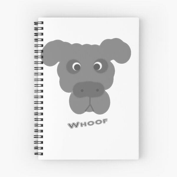 Item preview, grey dog face, whoof designed and sold by janetdavies.