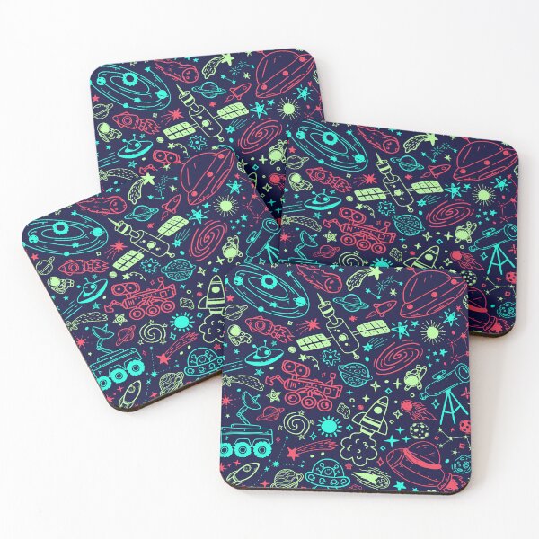 Item preview, Space Galaxy Doodle Pattern Colourful designed and sold by CherieTree.