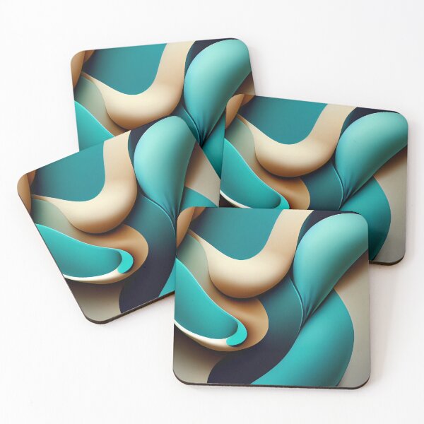 Item preview, Patterns in Teal Created by A.I. designed and sold by Created-by-AI.
