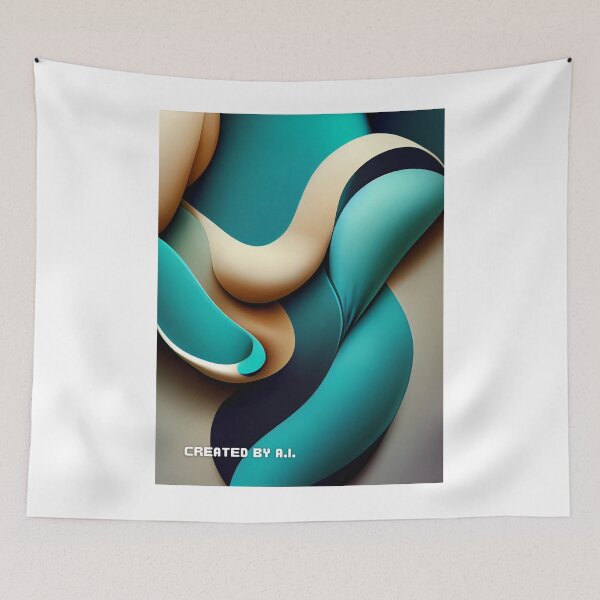 Item preview, Patterns in Teal Created by A.I. designed and sold by Created-by-AI.