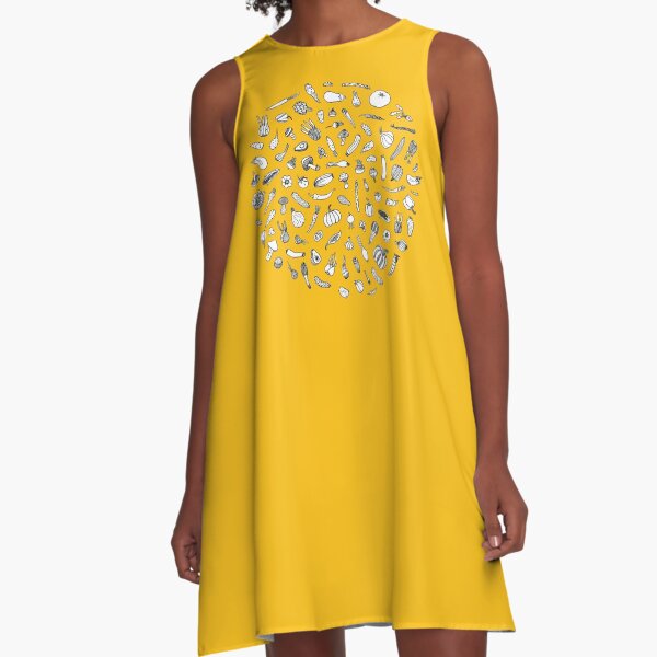 Vegetables - yellow - A-Line Dress