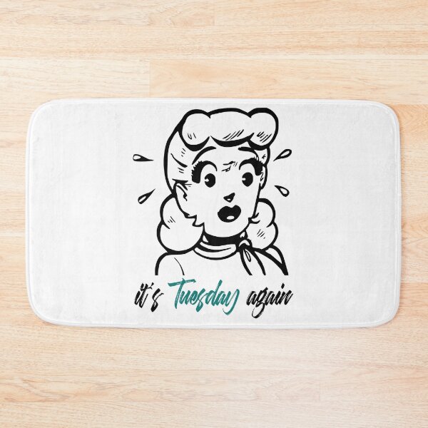 Item preview, It's Tuesday again - Cool Retro Design for T-shirts, iPhone Cases, Stickers and Other Accessories designed and sold by Ridiculam Toga.