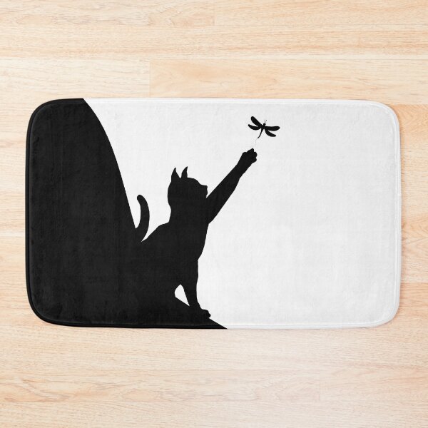 Item preview, Cat silhouette black and white designed and sold by studioMoSa.