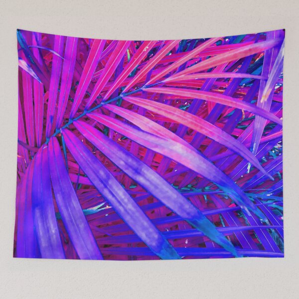Item preview, Beachy Summer Vibes Beach House Décor Style Mystical Mix Colors Tropical Palm Fronds 4 of 4 designed and sold by Beachy.
