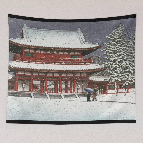 Item preview, Snow at Heian Shrine by Kawase Hasui designed and sold by Takeda-art.
