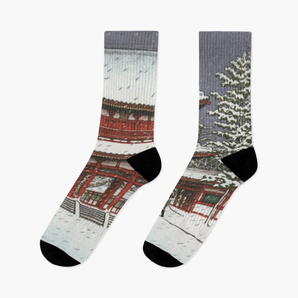 Item preview, Snow at Heian Shrine by Kawase Hasui designed and sold by Takeda-art.