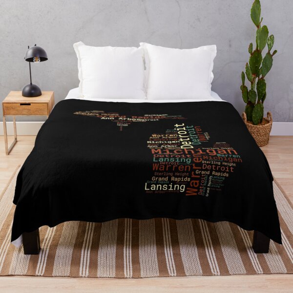 Item preview, Michigan state map and cities designed and sold by labatchino10.