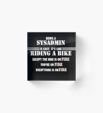 SYSADMIN Acrylic Block