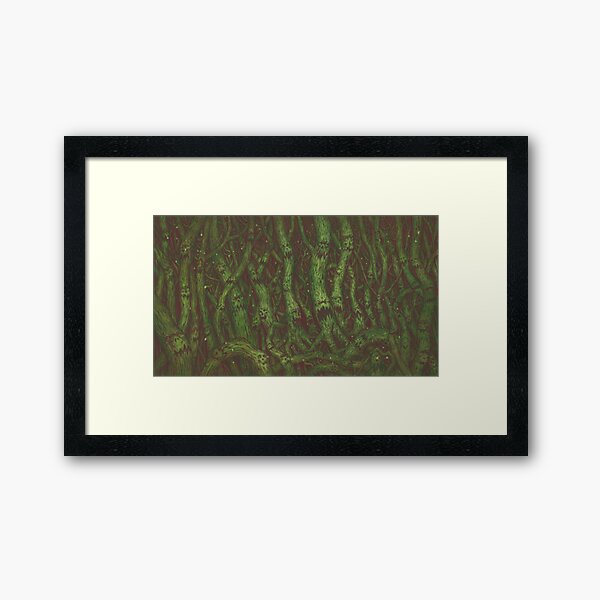 Angry Trees Framed Art Print