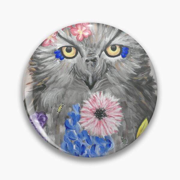 Item preview, Floral Owl Standing designed and sold by DaisyloveArt.