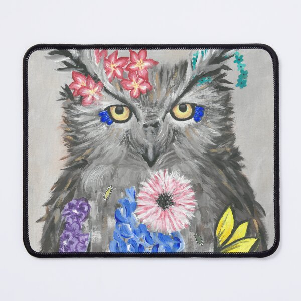 Item preview, Floral Owl Standing designed and sold by DaisyloveArt.