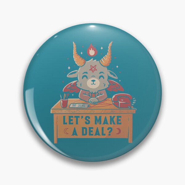Item preview, Lets Make A Deal Funny Cute Evil Baphomet   designed and sold by GretaPaigeD.