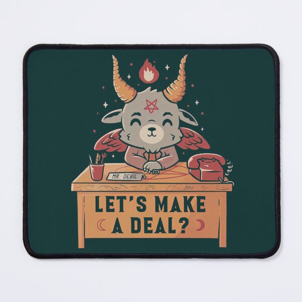 Item preview, Lets Make A Deal Funny Cute Evil Baphomet designed and sold by GretaPaigeD.
