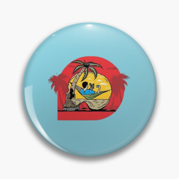 Item preview, Man on hammock in skull   designed and sold by GretaPaigeD.