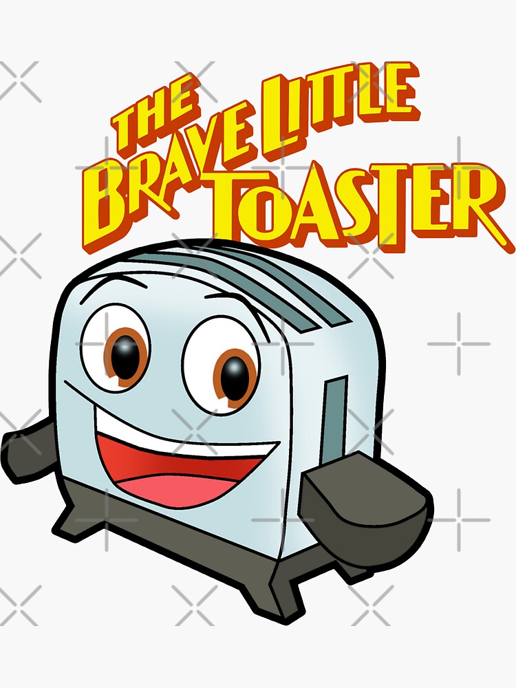 "Brave Little Toaster s Graphic Womens Graphic Tee" Sticker for Sale by keyesma Redbubble