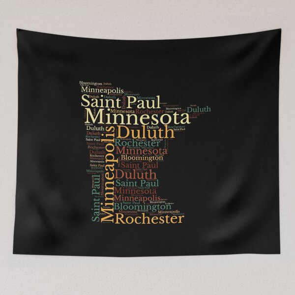 Item preview, Minnesota Map and Cities designed and sold by labatchino10.