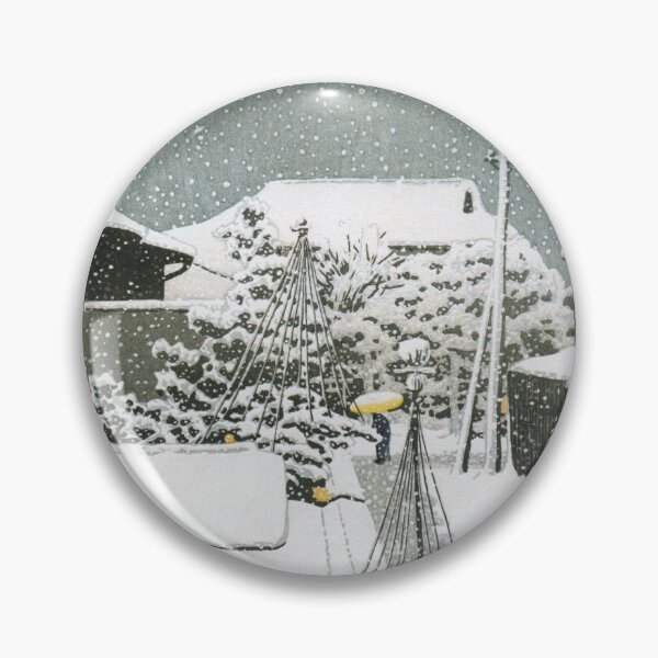 Item preview, Snow at Daichi by Kawase Hasui designed and sold by Takeda-art.