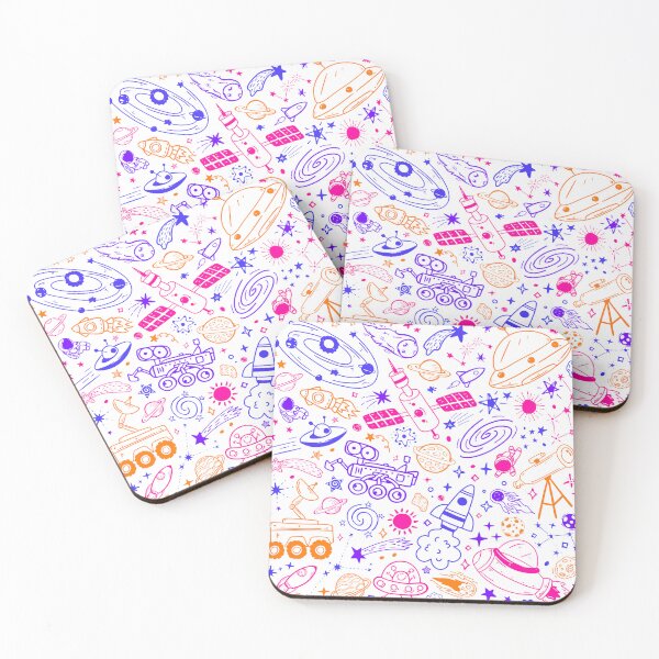 Item preview, Space Galaxy Doodle Pattern Colorful designed and sold by CherieTree.