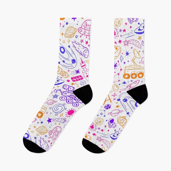 Item preview, Space Galaxy Doodle Pattern Colorful designed and sold by CherieTree.