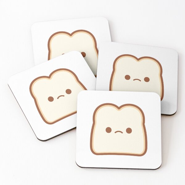 Item preview, Sad Toast - Kawaii Toast designed and sold by KawaiSticker.