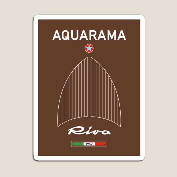 Riva Aquarama Bateau En Bois Italie Magnet