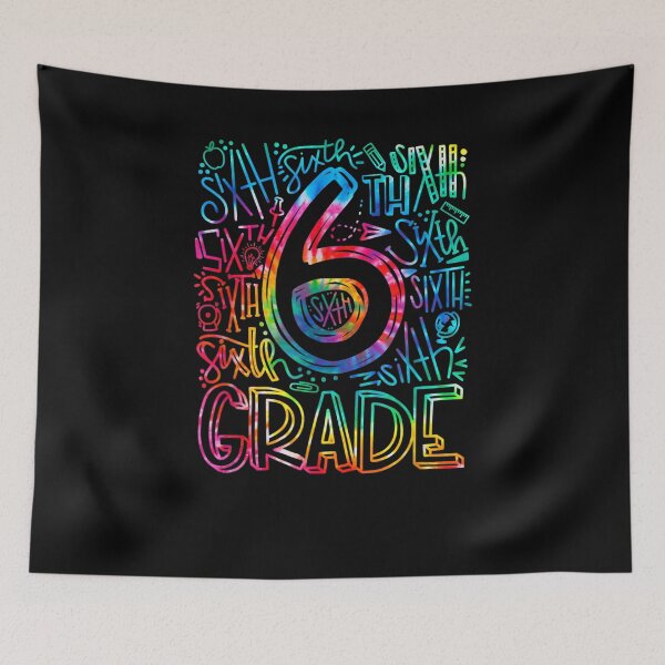 Item preview, Tie Dye Sixth Grade Typography Team Teacher Back To School  designed and sold by vergiebee.