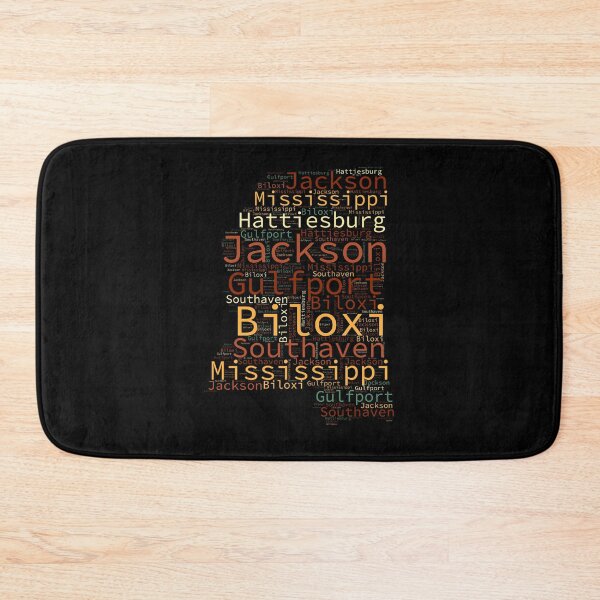 Item preview,  Mississippi State Map and Cities  designed and sold by labatchino10.