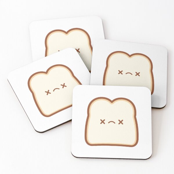 Item preview, Kawaii Exhausted Toast - Cute Toast designed and sold by KawaiSticker.