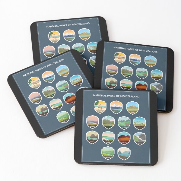 Item preview, NATIONAL PARKS OF NEW ZEALAND designed and sold by Rapaz Designs.
