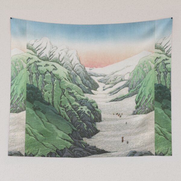 Item preview, Snowy Valley at Mount Hakuba by Kawase Hasui designed and sold by Takeda-art.