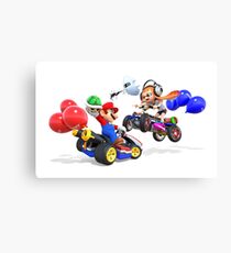 mario bross and splatoon Canvas Print