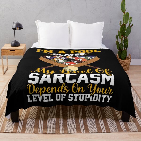 Item preview, I´m a Pool Player My Level Of Sarcasm Depends on your level of stupidity Billiard funny player lover vintage designed and sold by beckadamr.