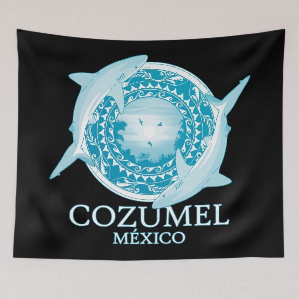 Item preview, Caribbean reef shark Cozumel Mexico designed and sold by NicGrayGraphic.