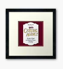 Walt's Casting Agency - Burgundy Framed Print