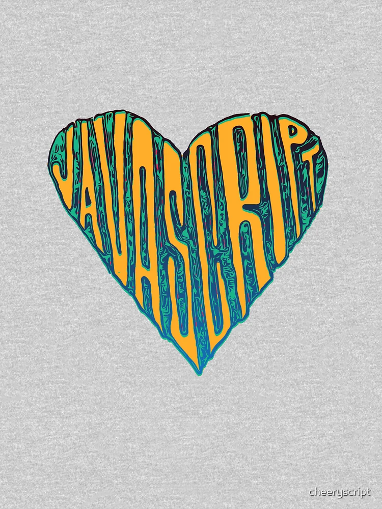Thumbnail 7 von 7, Classic T-Shirt, JavaScript-Herz designt und verkauft von cheeryscript.
