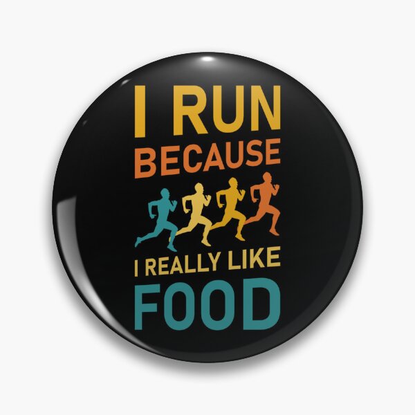 Item preview, I Run Because I Really Like Food Running Funny Essential T-Shirt designed and sold by brendauxerin.