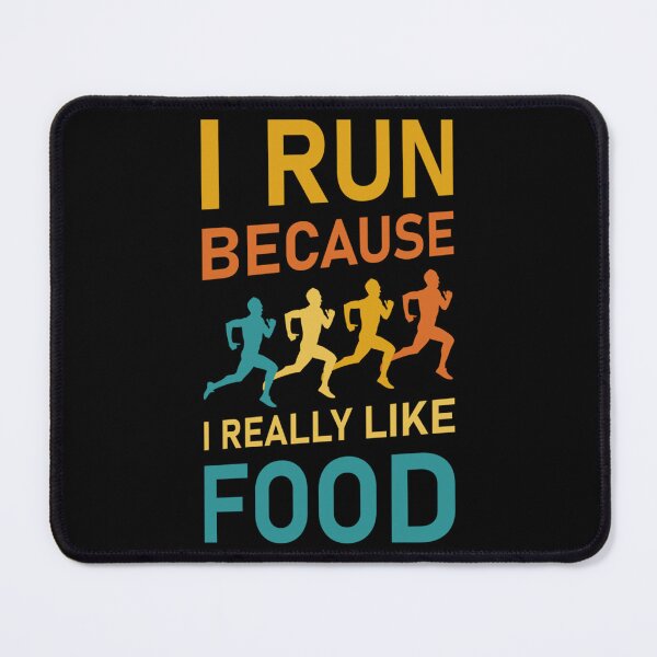 Item preview, I Run Because I Really Like Food Running Funny Essential T-Shirt designed and sold by brendauxerin.