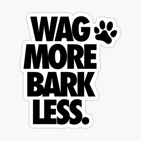 Wag more bark outlet less car magnet