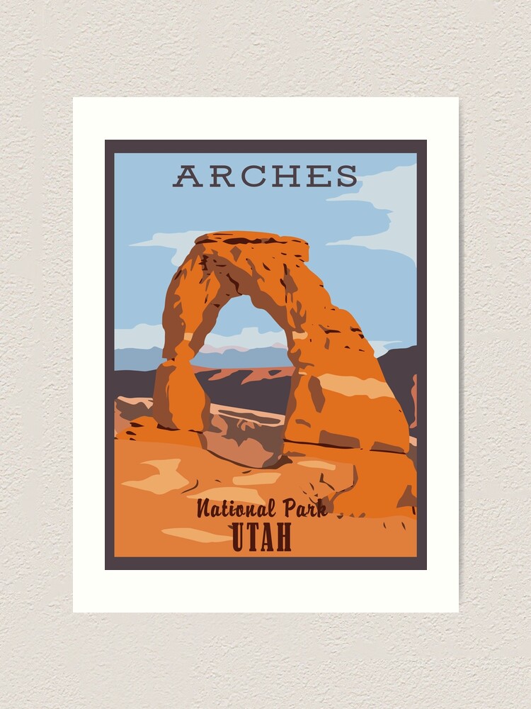 Arches National Park In Moab Utah Usa Art Print Home Decor Wall Art Poster E 