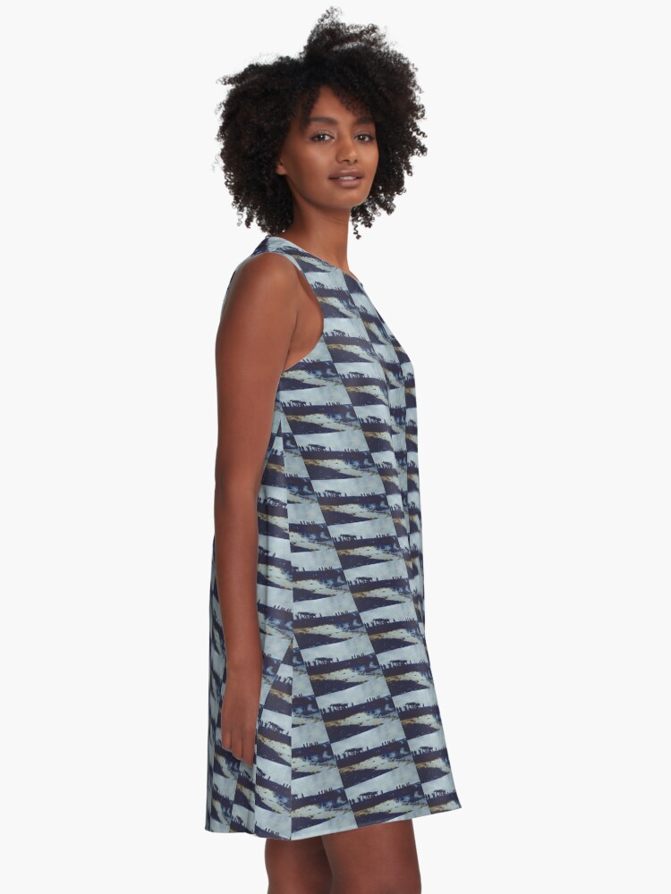 Thumbnail 2 of 4, A-Line Dress, We ate all the Fish, Now What? designed and sold by gayeelise.
