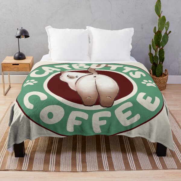Item preview, Catbutts coffee cat logo designed and sold by Denise, Denisn't.