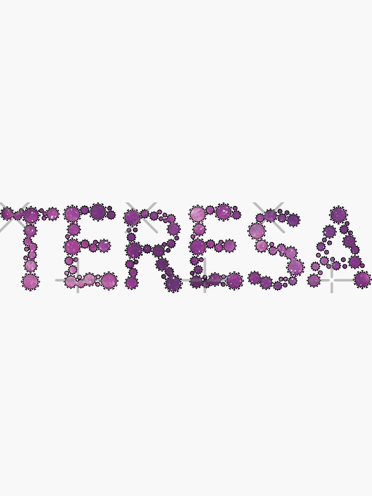 "TERESA Name III My name is TERESA typography name Galaxy Vibe