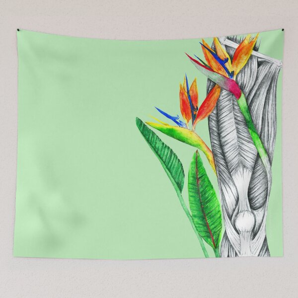 Item preview, Thigh and Patella with Bird of Paradise Flower designed and sold by SidsAnatomical.