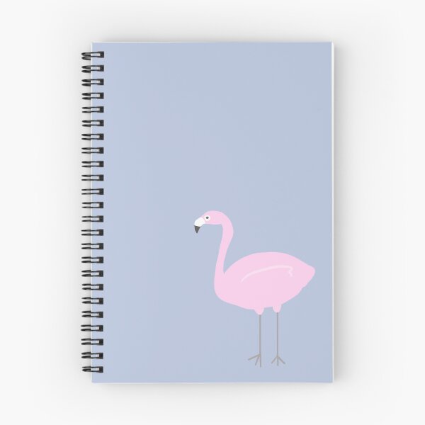 Item preview, Getting Ready To Mingle , Pink Flamingo with light blue background - designed and sold by Karen Ekdahl.
