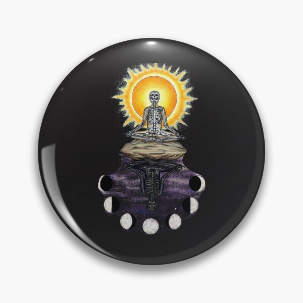Item preview, Skeleton Yoga Pose Meditation Goth-ic Cool Spiritual designed and sold by ElizabethxJime.