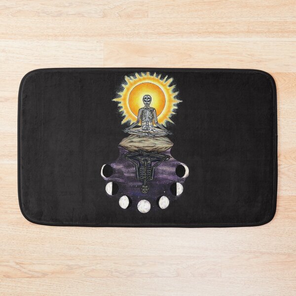 Item preview, Skeleton Yoga Pose Meditation Goth-ic Cool Spiritual designed and sold by ElizabethxJime.