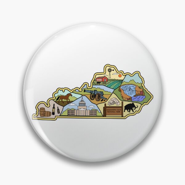 Item preview, Vintage Louisville Lexington Kentucky Graphics Map Souvenir designed and sold by merchzy.