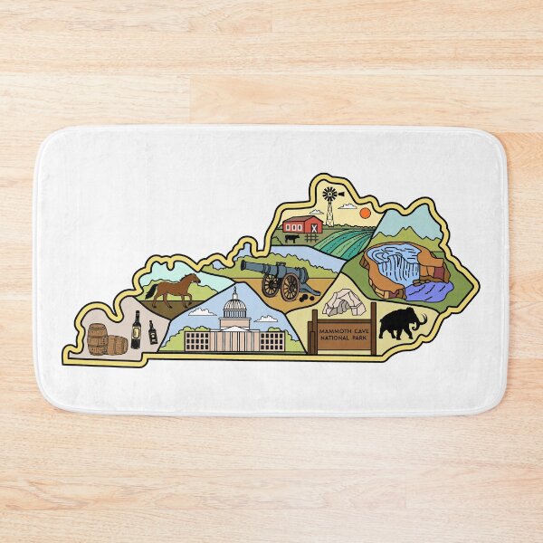 Item preview, Vintage Louisville Lexington Kentucky Graphics Map Souvenir designed and sold by merchzy.