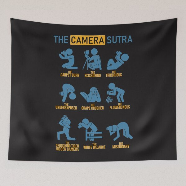 Item preview, The Camera Sutra Funny Photographer Poses Tee designed and sold by ElizabethxJime.